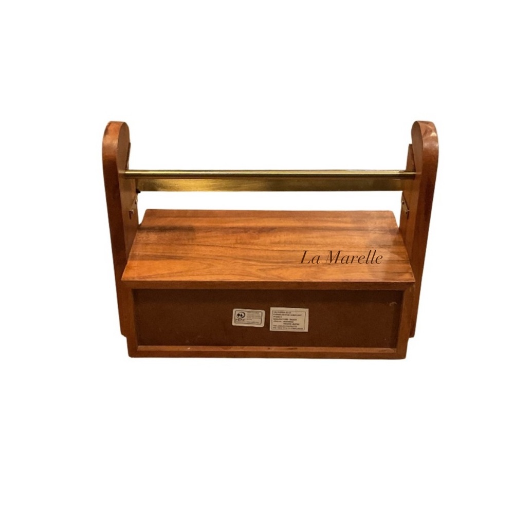 Wood & Brass Ribbon Holder with Supply Drawer - Hearth & Hand™ with Magnolia - Picture 7 of 8